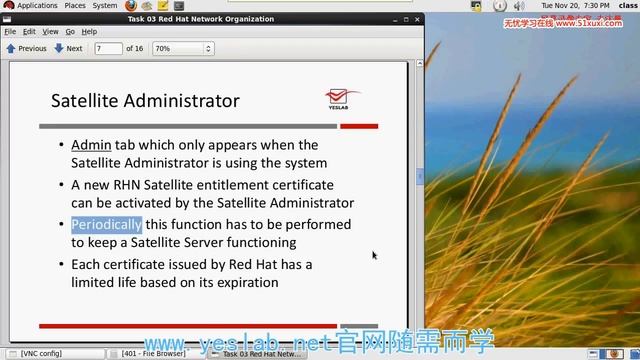 03 RHCA 401 21 Red Hat Network Organization 01 смотреть онлайн