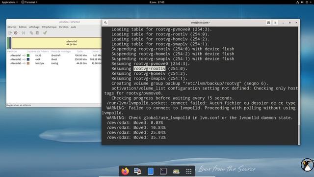 LVM Linux : Déplacer des données à chaud d'un disque à l'autre ! смотреть онлайн