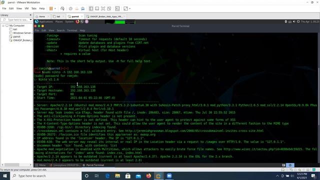 Vulnerability Analysis Using Nikto | Part 1 | Romjohacks смотреть онлайн