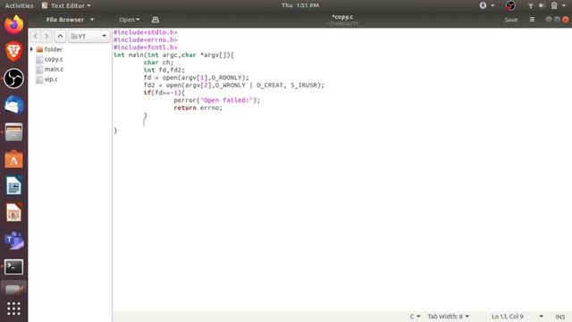 Our own copy (cp) command | Implementation | Ubuntu terminal | Working output | Hinglish смотреть онлайн