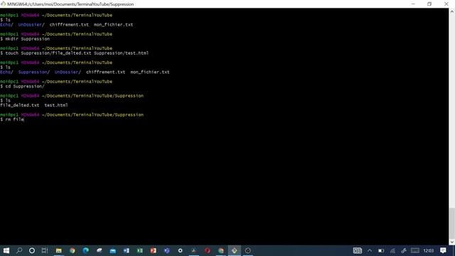 Remove file in linux command (supprimer un fichier, un dossier) смотреть онлайн