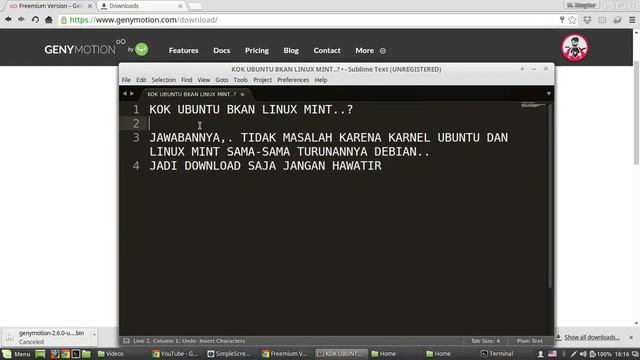 Install Genymotion di Linux Mint dan Ubuntu смотреть онлайн