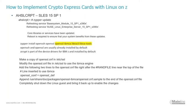 Linux on Z and Crypto Express Cards смотреть онлайн