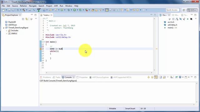 AVR GCC & ATmega328P - Timer0: Đếm xung ngoại смотреть онлайн