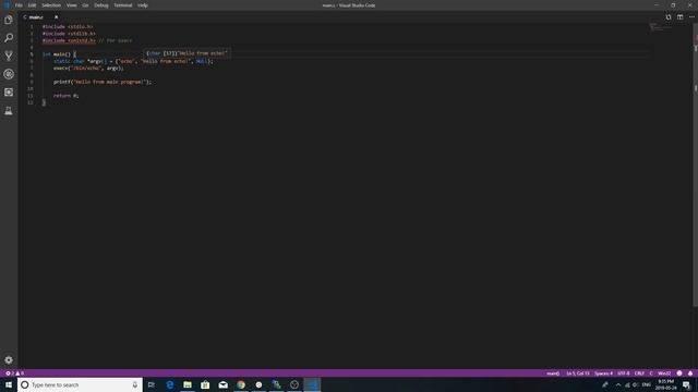 How to execute another program from within a C program смотреть онлайн