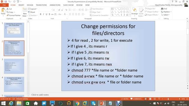 Permissions of files & directories in redhat linux смотреть онлайн