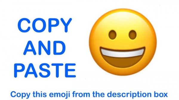 Grinning Face EMOJI ( APPLE ) - COPY and PASTE EMOJIS 😀