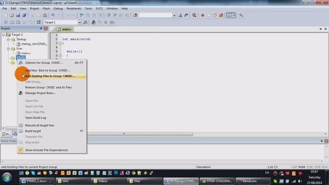 STM32 tutorial part.1 - Set up a project in KEIL μVision смотреть онлайн