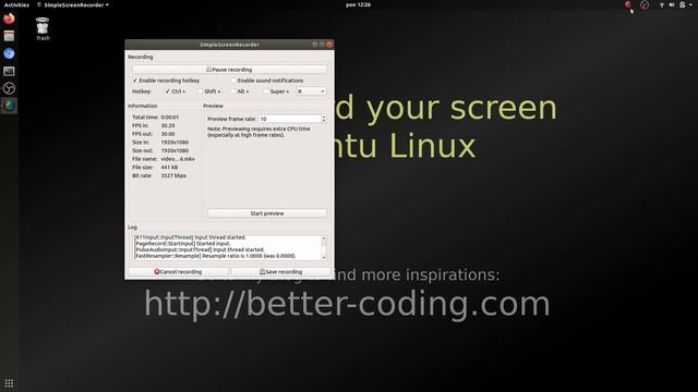 How to record your screen in Ubuntu Linux in 3 different ways. смотреть онлайн