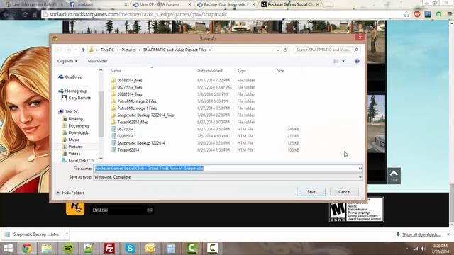 Tutorial | Backup Snapmatic Photos From Social Club смотреть онлайн