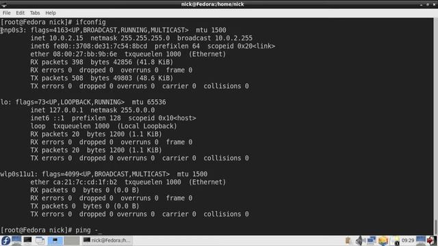 Linux Basic Networking Commands Using Fedora смотреть онлайн