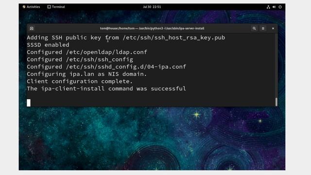 FreeIPA install , adding a new user. CentOS 9 смотреть онлайн