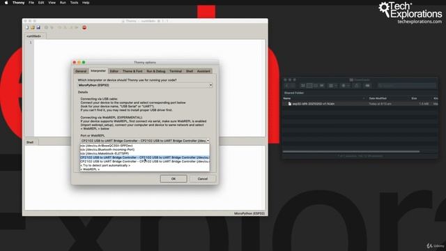 2 03 20 How to install the MicroPython firmware to your ESP32 смотреть онлайн