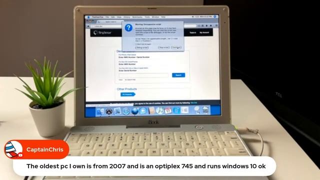 Let's test websites on a 17 year old iBook G3! смотреть онлайн