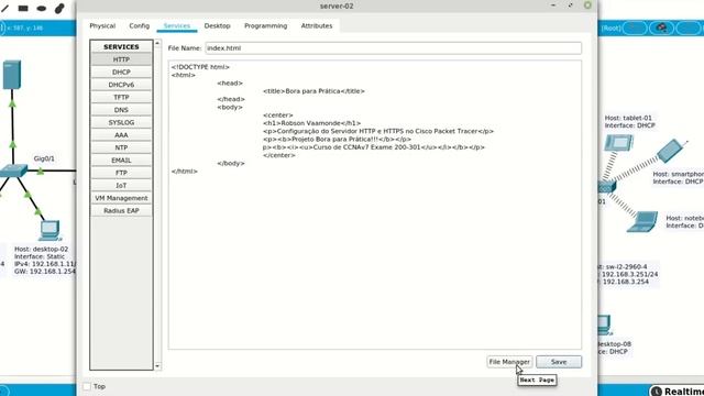 📡 014 Configuração do Servidor FTP e HTTP/HTTPS - Laboratório Prático Cisco CCNAv7 200-301 смотреть онлайн