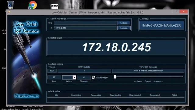 How To Use LOIC (DDoS Programm) смотреть онлайн