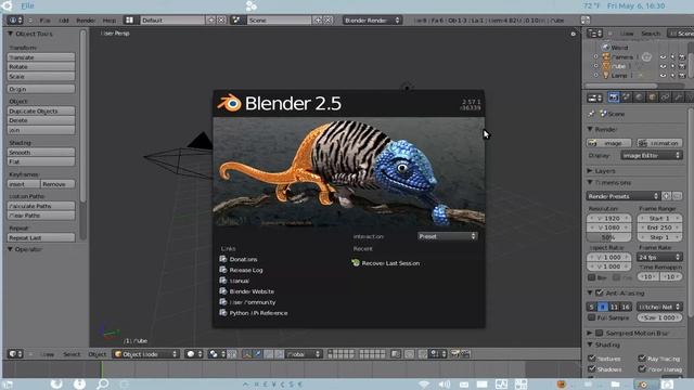 Use Blender 2.5 without intalling it on Ubuntu Linux смотреть онлайн