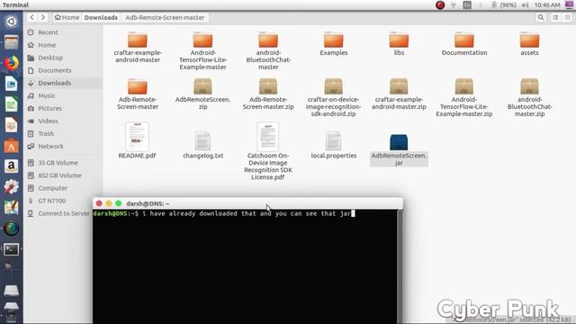 How to mirror Android on Linux /How to screencast Android on Linux. смотреть онлайн