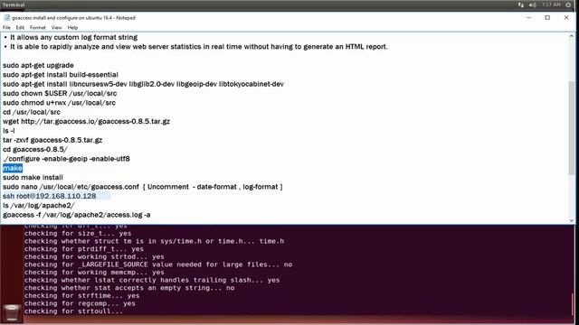 How To Install GoAccess  Visual Web Log Analyzer On Ubuntu