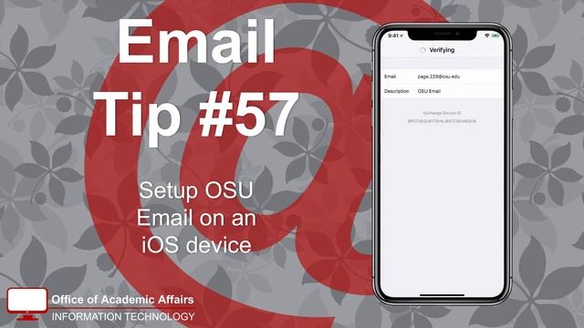 How to Add OSU Email to iOS Device смотреть онлайн