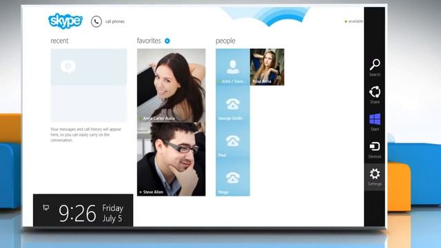 Troubleshooting issues in Skype® for Windows® 8 смотреть онлайн