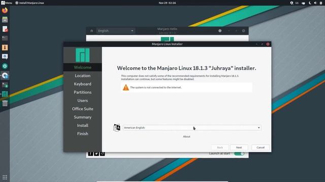 How to install Manjaro GNOME 18.1.3 step by step смотреть онлайн