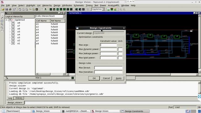 Synthesis in Synopsys Design Vision GUI tutorial смотреть онлайн