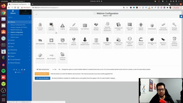 COMO GERENCIAR SEU SERVIDOR UBUNTU COM O WEBMIN | Server Linux смотреть онлайн