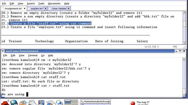 Linux Command (Part 5) - rm and vi command смотреть онлайн