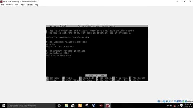 seting ip address pada sistem operasi debian 8 смотреть онлайн