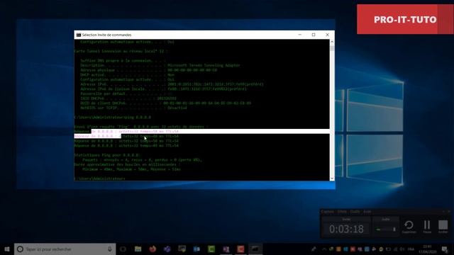 Les commandes Réseau (ipconfig,ping,tracert,nslookup) смотреть онлайн