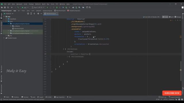 How to implement Swipe to reveal in Jetpack compose | Android | Make it Easy смотреть онлайн