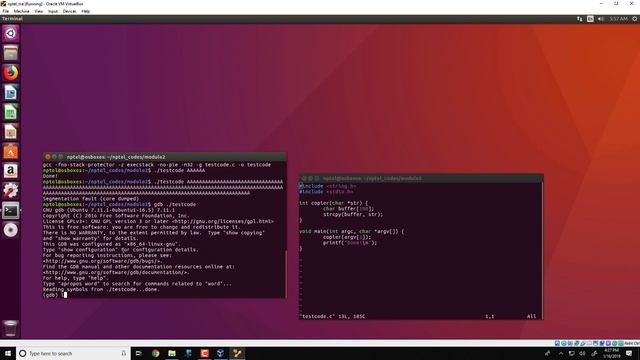 W1_7d : Demonstartion of a Buffer Overflow смотреть онлайн
