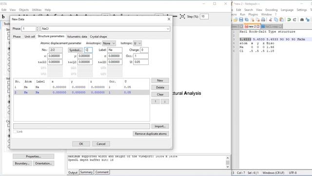 1.1 NaCl structure using VESTA software смотреть онлайн