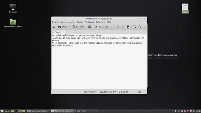 MATRIX THEME UNTER LINUX INSTALLIEREN! смотреть онлайн