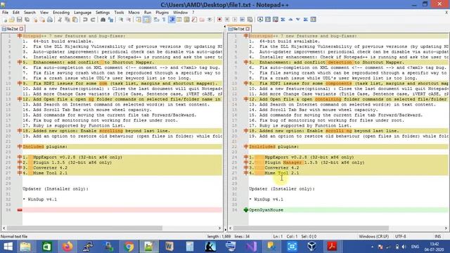 how to compare files in notepad++ || how to remove first letter from all line || column mode notepa смотреть онлайн
