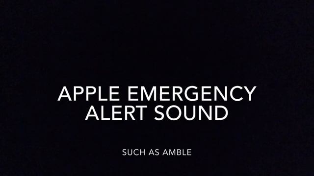 Apple/iOS Emergency Alert Sound Effect смотреть онлайн