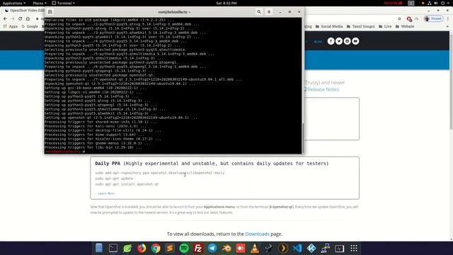 How To Install Openshot Video Editor In Kali Linux - தமிழில் смотреть онлайн