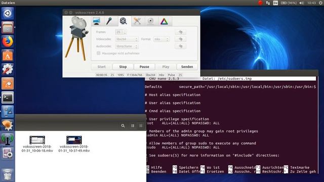 vokoscreen 2.4.0 ubuntu 16.04 LTS Linux screen recording software смотреть онлайн
