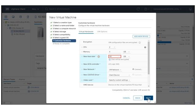 Encrypting Virtual Machines with the vSphere Client смотреть онлайн