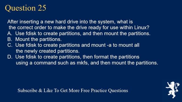 Linux+ Practice Questions смотреть онлайн