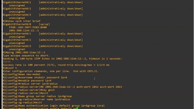 Lab 2: Setup RADIUS Server in Native IPv6 Network смотреть онлайн