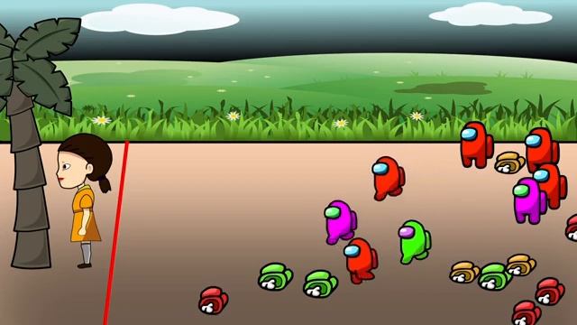 100 Mini Crewmate Kills in Squid Game | Among Us Animation - PART 4 смотреть онлайн