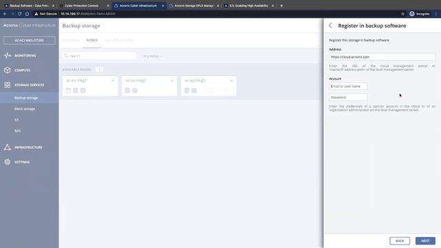 Setting up Acronis Cyber Infrastructure as a Backup Destination | Acronis Cyber Cloud Demo Series смотреть онлайн