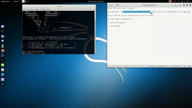 Hacking Android phone with Kali Linux 2 0 Metasploit YouTube 720p смотреть онлайн