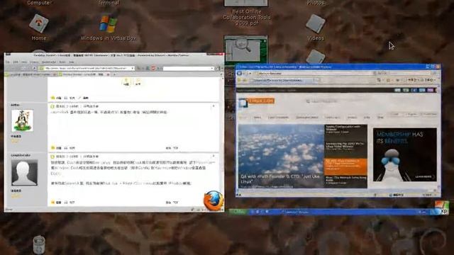 Compiz and Cairo-Dock смотреть онлайн