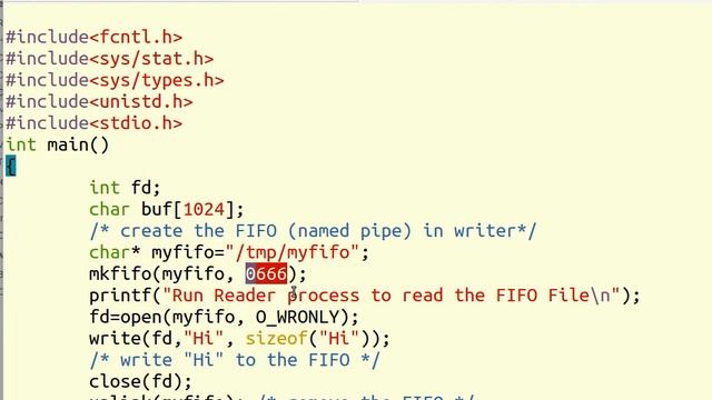 Program 4: FIFO FIles | UNIX SYSTEM PROGRAMMING смотреть онлайн
