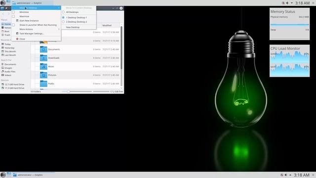openSUSE 42.3 KDE смотреть онлайн