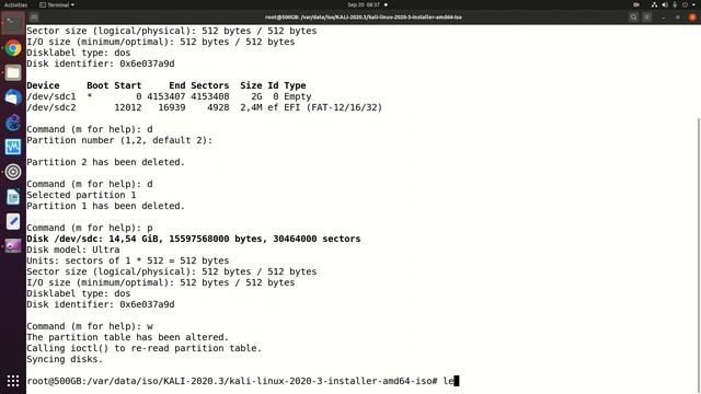 20200920 membuat liveusb dari kali linux 2020.3 смотреть онлайн