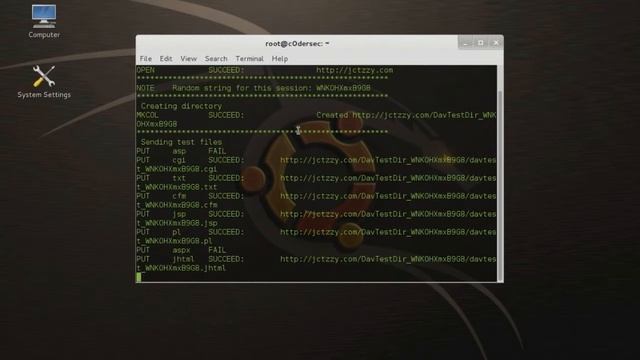 Kali Linux DavTest смотреть онлайн